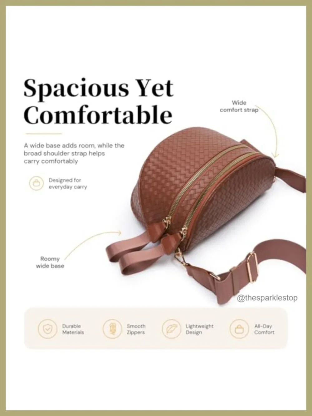 Woven Vegan Leather Crossbody Fanny Pack with Detachable Coin Purse